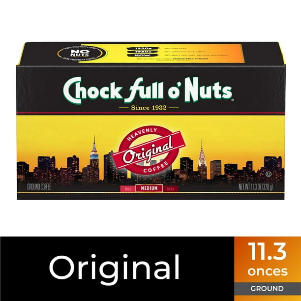 Chock full o'Nuts® Original Ground Coffee, Medium Roast, 11.3 oz. Brick