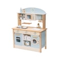 thumbnail image 6 of Robotime Wooden Pretend Play Kitchen Set for Toddlers and Big Kids, Blue, 6 of 9