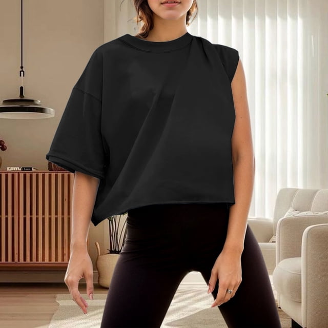 T-shirt de Sport Décontracté à Manches Courtes pour Femmes, Respirant et Confortable