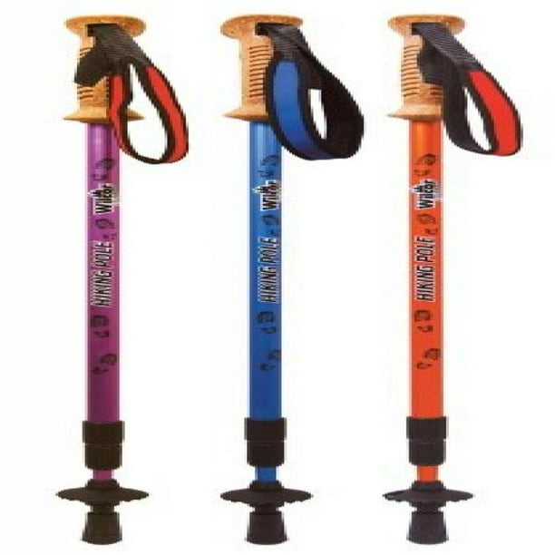 Hiking Pole (Aluminum & Adjustable 26-56 Inches) 1-pc Random - Walmart