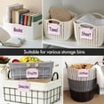 thumbnail image 3 of 20PCS Basket Labels Clip On, Removable Plastic Bin for Storage Bins, Pantry Organization and Storage Hanging Tags for Basket Cube Box, in Pink, 3 of 6