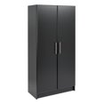 thumbnail image 1 of Pemberly Row Armoire de Rangement Contemporaine de 65 Pouces en Bois d'Ingénierie, Noire, 1 of 14