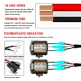 thumbnail image 4 of Wiring Harness,2 (2 Core Cable Car Work Bar Remote Led Cable 480w 2 Meters Harness 480w Led Bar Fit 2 Bar Harness Led Harness Bar 2 Kit 2 480w 2 Meters) 2 Bar Nebublu (2 Bar Fit Kit Meters) Core, 4 of 6