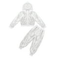 thumbnail image 5 of LIJCC Toddler Girls' Performance Costume Sequin Hip Hop Jazz Street Dance Outfits Long Sleeve Suits Breathable Pullover and Pants Set Sports Tracksuit Fall Sets, 5 of 8