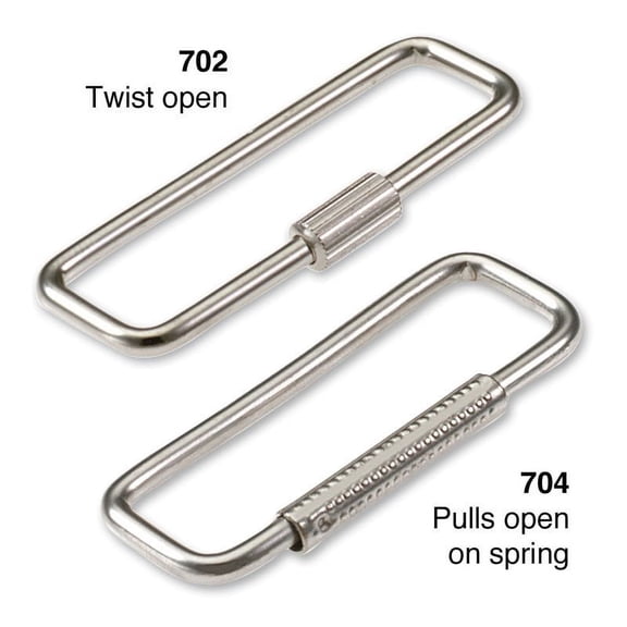 Lucky Line Steel Bright Nickel 2 In. Key Ring 70401
