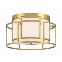 9590-LG Crystorama Lighting Hulton - 2 Light Flush Mount-9 Inches Tall and 15 Inches Wide