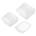 thumbnail image 1 of Reutilizable Silicona Alimentos Almacenamiento Bolsas 3 uds, Silicona Congelador Bolsas Snack Bolsas Conservación Bolsa Frigorífico Fresco Bolsas-Blanco (Pequeño+Mediano+Grande), 1 of 5
