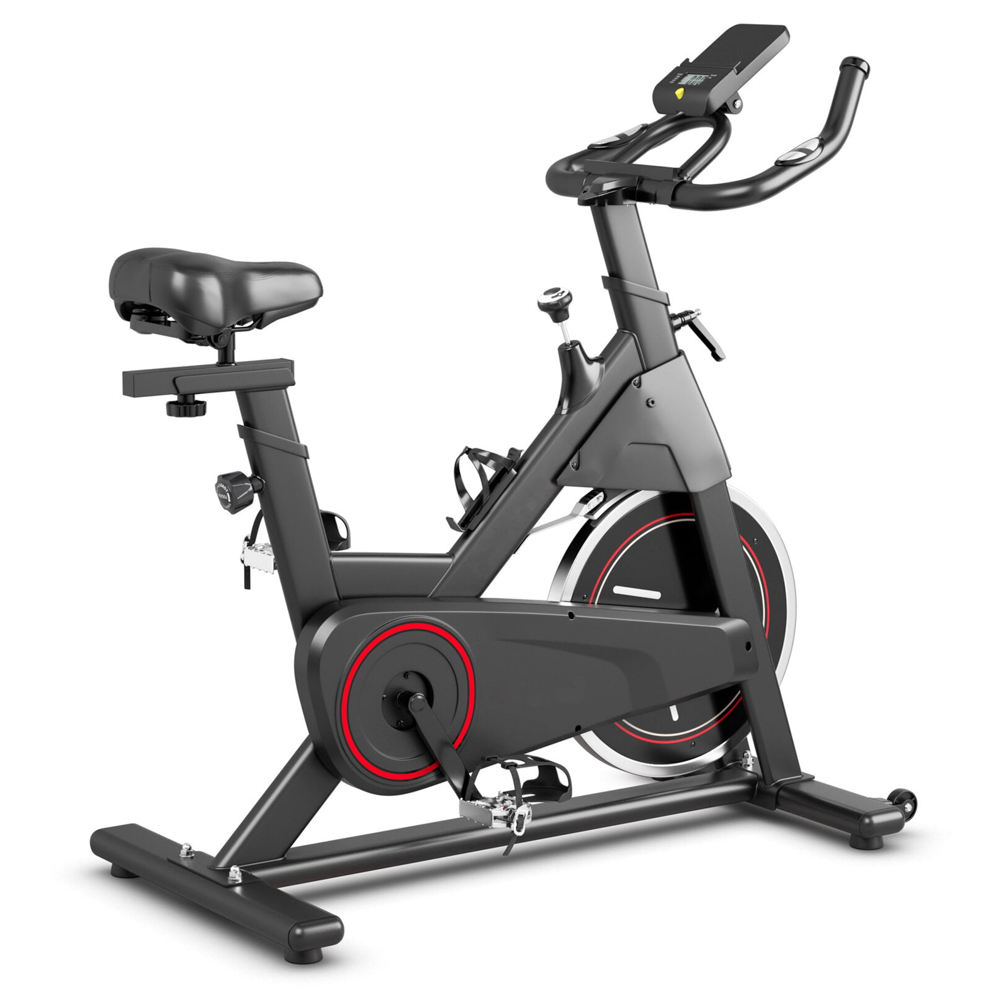 Gymax Stationnaire Velo d Exercice Velo W 22Lbs Volant d Inertie Home Fitness Gym Cardio Walmart