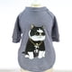 thumbnail image 5 of 1 Pieza de Ropa para Perros Mascotas, Ropa Camiseta para Perro Pequeño Gris l, 5 of 9