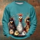 thumbnail image 3 of Suéter con estampado 3D de animales para hombre, sudadera con capucha con estampado de pollo, moda callejera, hip-hop, deportes, cálida, informal, 3 of 5