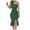 Green, variant on WIZUTIZ Wrap Dress for Women Slim Fit One Shoulder Twist Front Ruffled Solid Shift Dress Sleeveless Shift Dress for Ladies Midi Dress Super Soft Wedding Dress Green