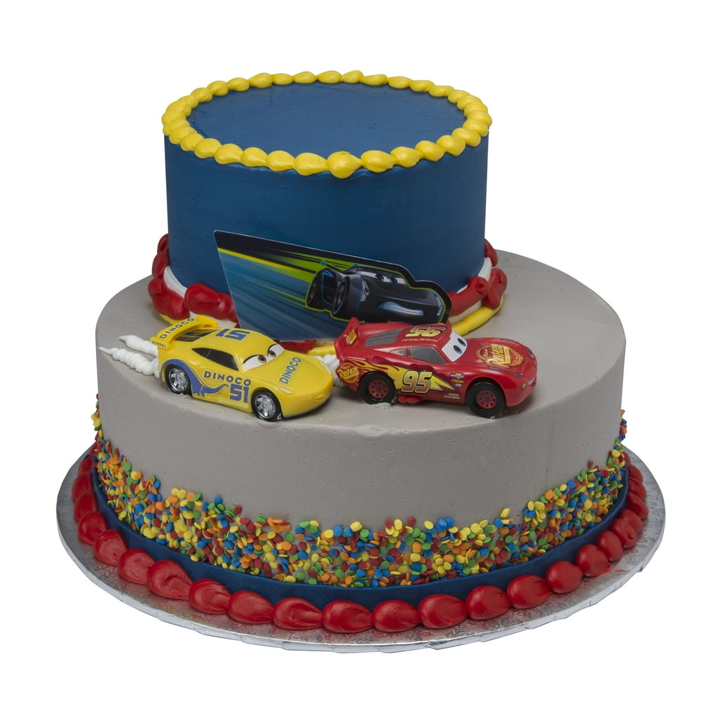 Cars 3 Ahead Of The Curve Two Tier Cake - Walmart.com - Walmart.com