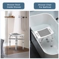 thumbnail image 3 of KEKOY Shower Chair for Elderly, 500lb Adjustable Height Bath Seat with Tool-Free Assembly, Anti-Slip FSA/HSA Eligible Shower Stool for Smaller Bathtub & Bathroom, Ideal for Seniors and Disabled Adult, 3 of 10