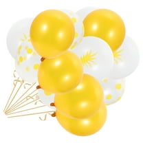 COMPUKAS 15 Pcs Yellow Pineapple Latex Balloons Party Photography Props 12X6CM