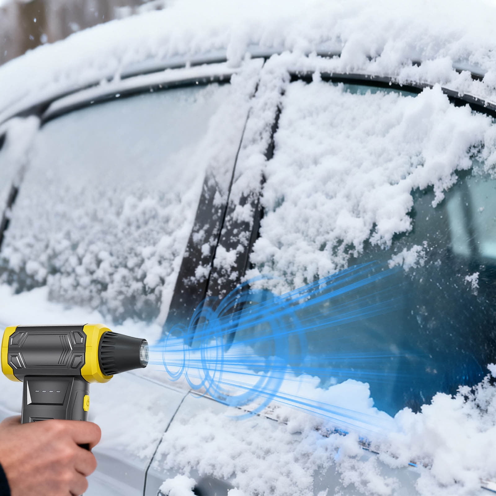 Rechargeable Compressed Air Duster - 130000RPM Cordless Electric Air Blower with 3 Speed Settings for Computer, Car & Home Cleaning