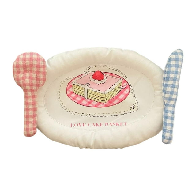Lipstore Coaster Decorative Placemat Table Mat Washable Versatile Edge Filled with Cake