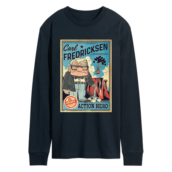 Up - Men's Long Sleeve Graphic T-Shirt