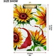 thumbnail image 3 of FMSHPON Wildflower Sunflower Clipboard Hardboard Wood Nursing Clip Board and Pull for Standard A4 Letter 13x9 inches, 3 of 7