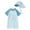 Blue, variant on Krdevn Baby Boys' Checkerboard Rash Guard Set, Short Sleeve One-Piece Swimsuit with Matching Sun Hat, UPF 50 UV Protection Beach & Pool Outfit,2-3 Years