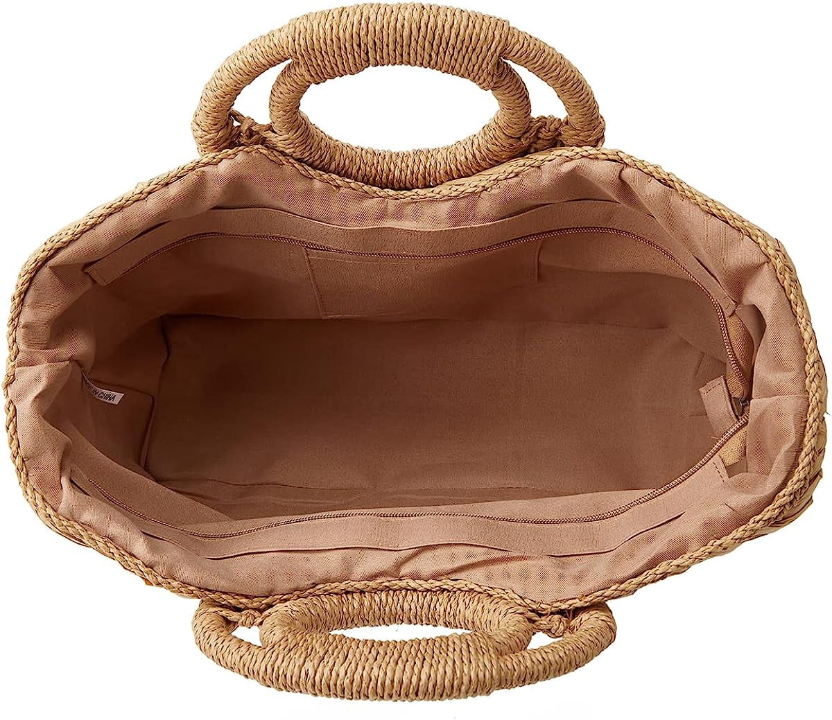 Kukuzhu Straw Hobo Bags for Women Retro Handbags Hand-woven Large Bag Round Handle Ring Totes Summer Beach Rattan Purses