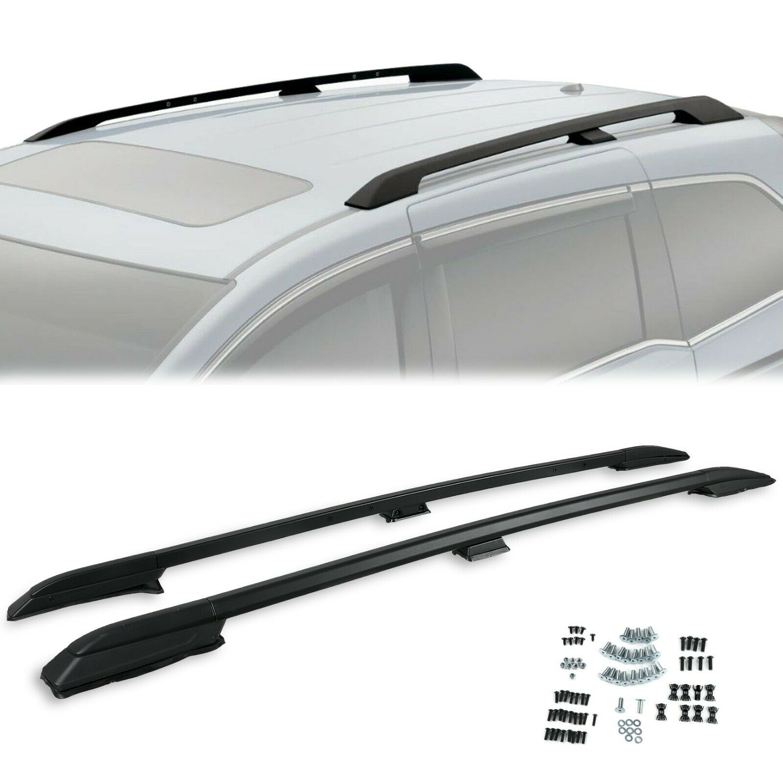 For Honda 20182021 Odyssey Black Powder Coated Roof Rails Rack 08L02THR102
