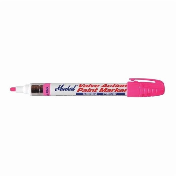 Markal Paint Marker, Medium Tip, Fluorescent Pink Color Family, Paint 97053