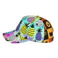 thumbnail image 5 of Balery Baseball Cap Adjustable Size for Running Workouts and Outdoor Activities All Seasons Dad Hat(Graffiti Pineapples), 5 of 8