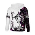thumbnail image 3 of Sudadera con capucha para hombre, estilo casual, con cuello redondo, estampado, manga larga, blusa de poliéster, 3 of 4