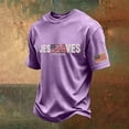 thumbnail image 4 of JESUS SAVES 1776-2026 T-Shirt for Men - Vintage Washed Patriotic Tee with USA Flag Sleeve Print - Distressed Crew Neck Short Sleeve Graphic Top for 250th Independence Day Purple XXXXL, 4 of 4