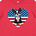 thumbnail image 4 of Inktastic Boston Terrier Dog US Flag July 4th Boys or Girls Baby T-Shirt, 4 of 5