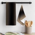 thumbnail image 3 of Beige Black Ombre Kitchen Towel Dish Cloths Set of 4, Microfiber Soft Kitchen Hand Towels, Modern Gradient Abstract Art Absorbent Quick Drying Dishcloths 18 x 28 Inches, 3 of 8