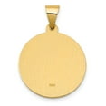 thumbnail image 4 of FJC Finejewelers 14 kt Yellow Gold Polished/Satin St. Clare Hollow Medal Charm 27 x 19 mm, 4 of 6