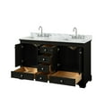 thumbnail image 2 of Wyndham Collection WCS202060DWHCMUNSMXX Deborah 60" Free Standing Double Vanity Set -, 2 of 7