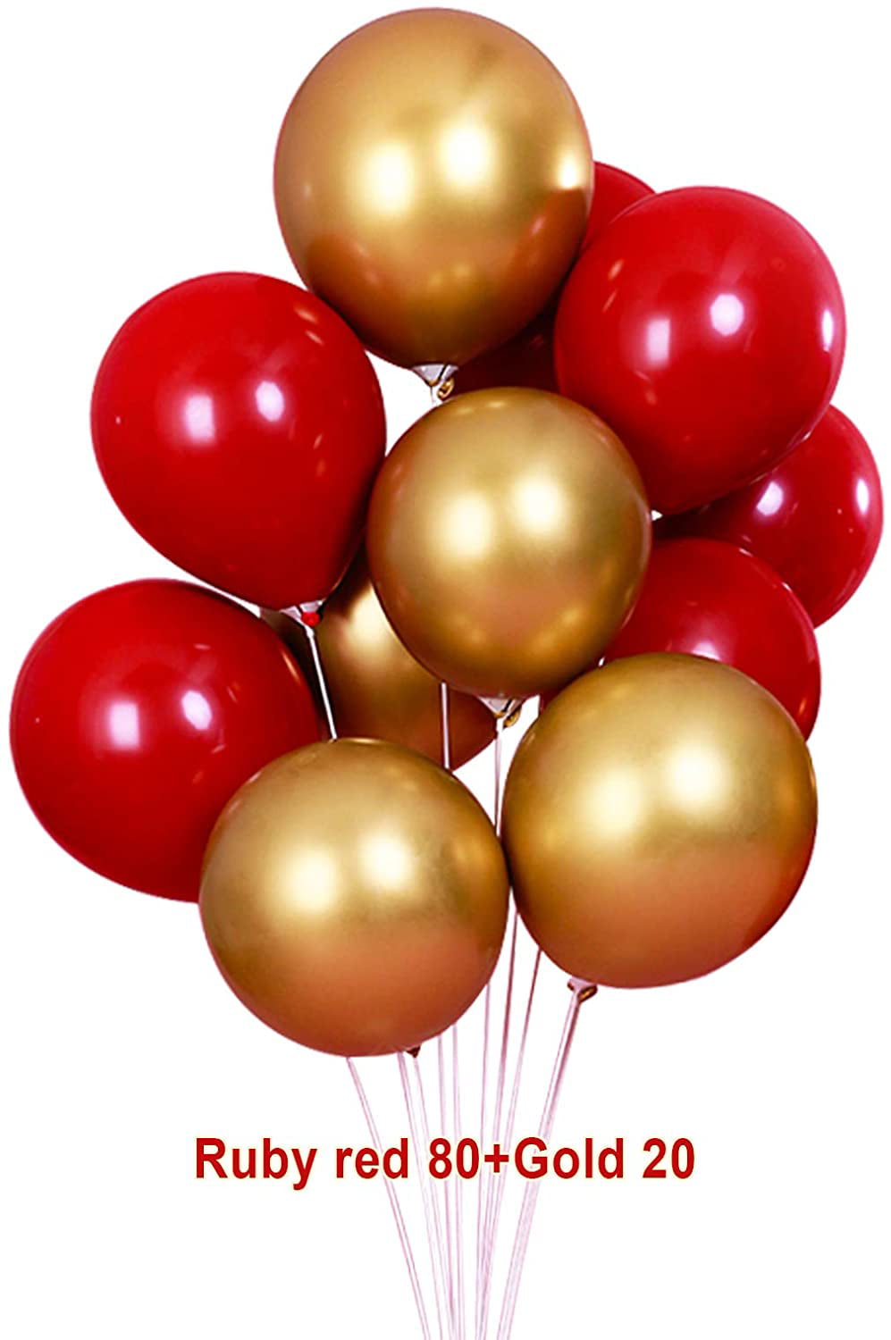 100PCS 10" Confetti Latex Balloons Rose Gold Helium Birthday Wedding Hen Party