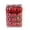 red, variant on ESULOMP 48PCS Small Christmas Ball Oranments Pendant, Shatterproof Christmas Tree Bauble Hanging Decoration Bright Colored Ball for Xmas Holiday Wedding Home Party Ornament Decor(1.18in)