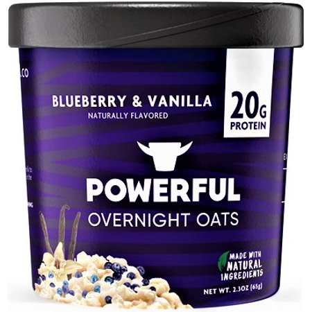 BLUEBERRY & VANILLA OVERNIGHT OATS, BLUEBERRY & VANILLA, pack of 6