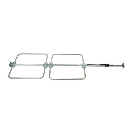 Cargo Load Lock Bar Kit - Steel Ratcheting 89"-105" w/ Bolt-On Hoop Set 1" Round