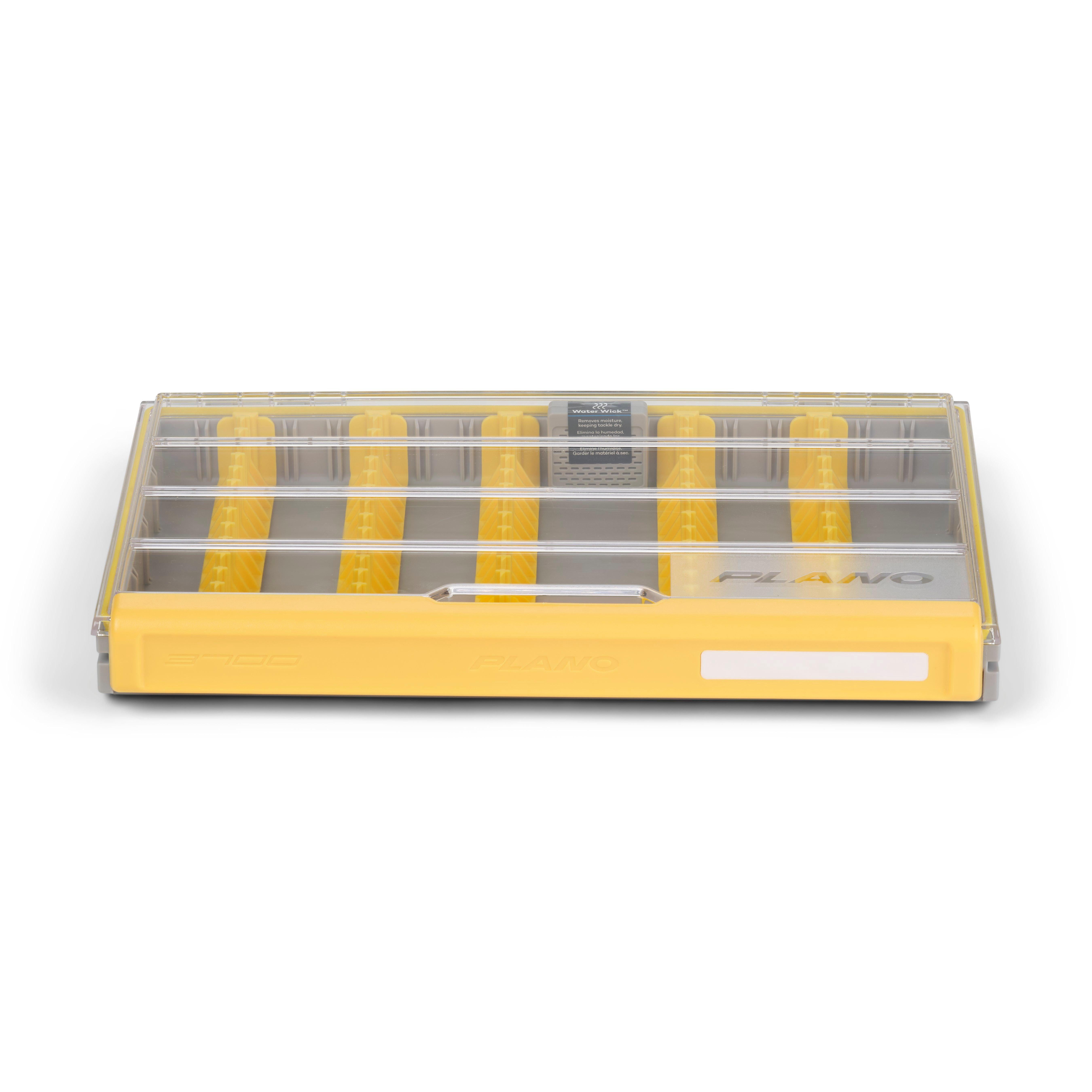 Plano EDGE Master Jig/Bladed Tackle Box, Premium Tackle Organization with Rust Prevention, Yellow/Clear