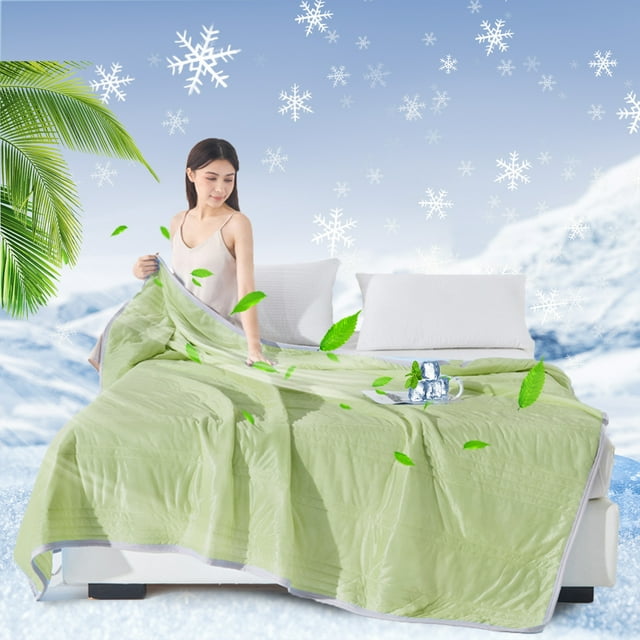 TopLLC Throw Blanket, Throw Blanket for Couch Double Bedding Quilt Summer Cooler Quilt Suitable For All Seasons Soft Cover Quilt 39 Inches By 59 Inches Polyester Fiber Quilt