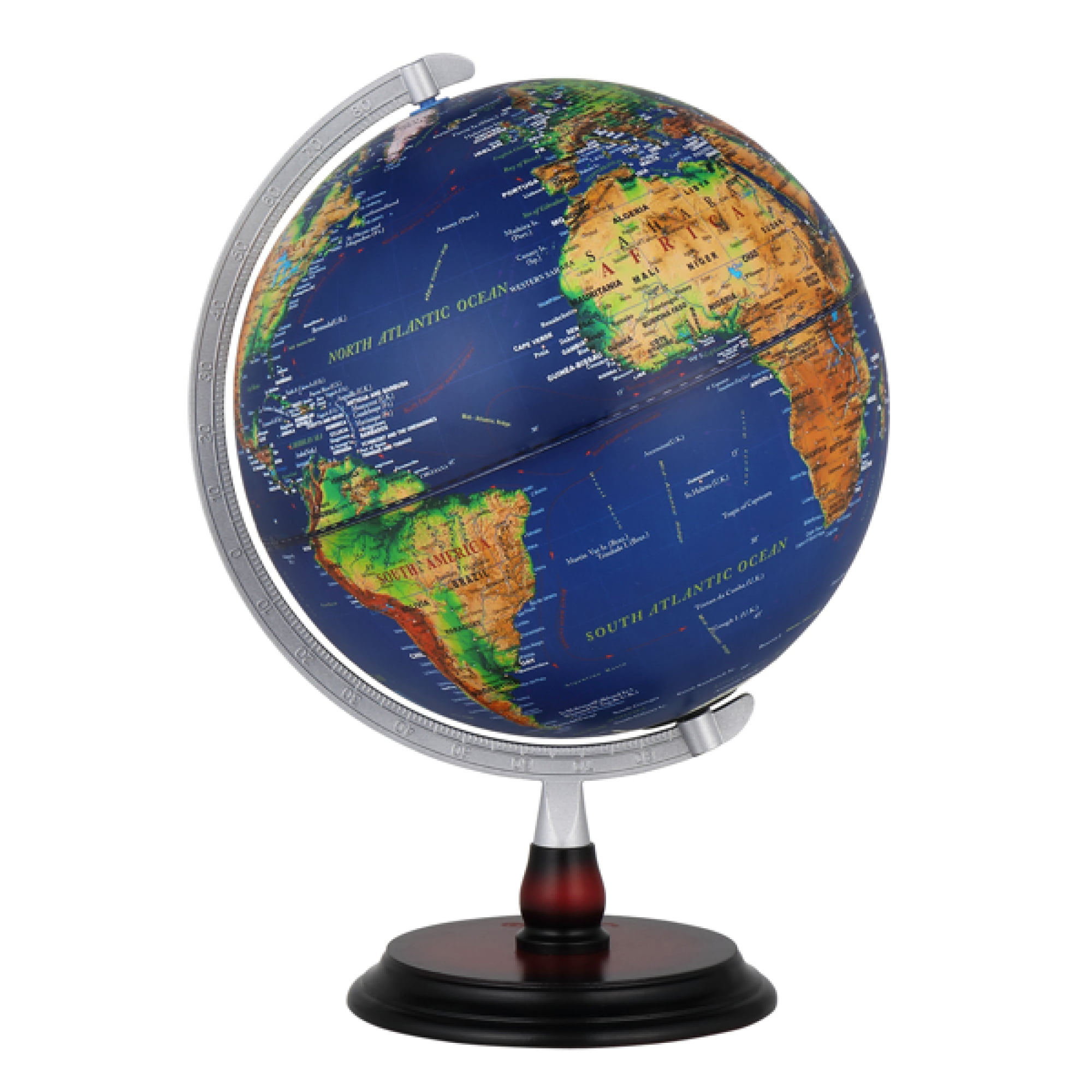 new WORLD GLOBES ON STAND LG desktop world globe earth counter top spinning map 