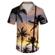 thumbnail image 4 of Short Sleeve Button Shirt Men'S Casual Short Sleeve Shirt Loose Shirt With Pocket M, 4 of 5