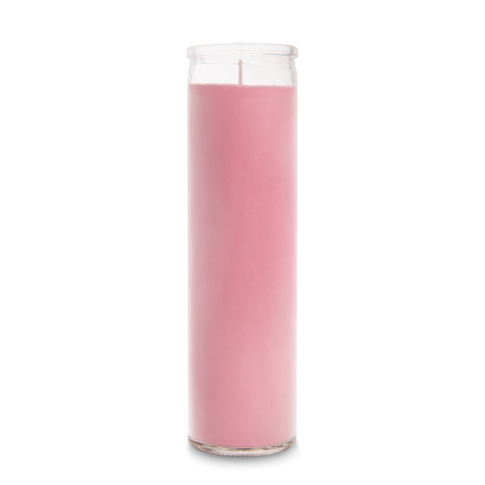 Scented Tall Red Candle, Religious Jar Candle, 9.87 oz, Single