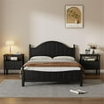thumbnail image 2 of CRO Decor Bedroom Sets Traditional  Wood Queen Bed with 2 Nightstands Black, 2 of 10