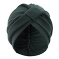 thumbnail image 1 of Turbante con diseño elástico anudado, tejido grueso con textura de gofre, estilo étnico indio., 1 of 8