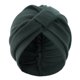 thumbnail image 1 of Turbante de color liso con diseño anudado elástico, tejido grueso con textura de gofre, estilo étnico indio., 1 of 8
