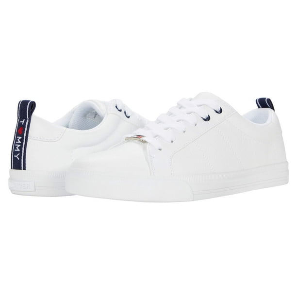 Zapatilla Tommy Hilfiger Lila para mujer, color blanco, talla 10