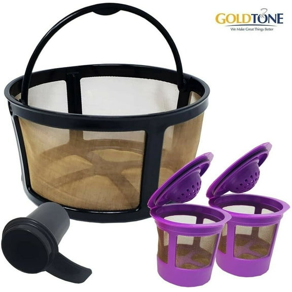 GOLDTONE Stainless Steel Reusable Coffee Filter (2 Count)