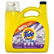 Tide Simply Liquid Laundry Detergent, Berry Blossom, 89 Loads 117 fl oz