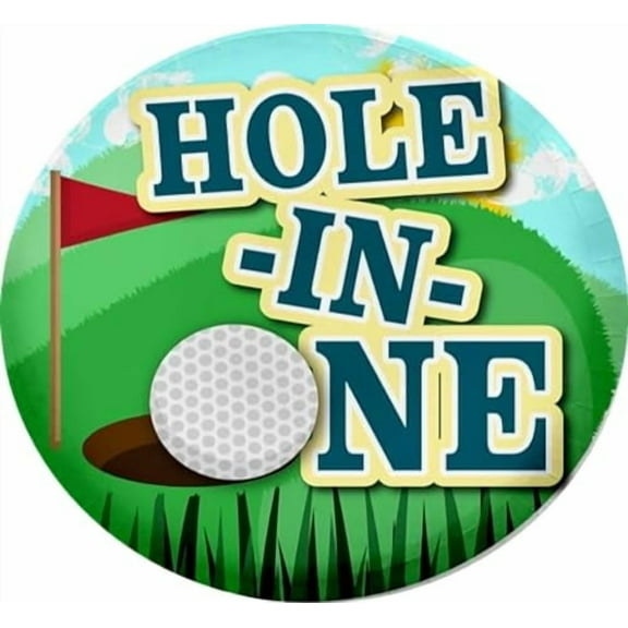 Hole in one Edible Icing Sheets- Assorted Image Cake Toppers-Frosting Sheets- Cookies- Cupcake Toppers for 1/4 Sheet Cake or Larger