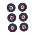 thumbnail image 1 of MERIGLARE 6Pcs 1/12 1/16 RC Car Wheel Rim and Tires RC Tires for RC Crawler Car RC Car red, 1 of 9